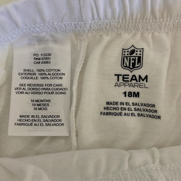 New Kids NFL Team Apparel Arizona Cardinals 3 piece set 18 Months White and grey - Picture 8 of 14